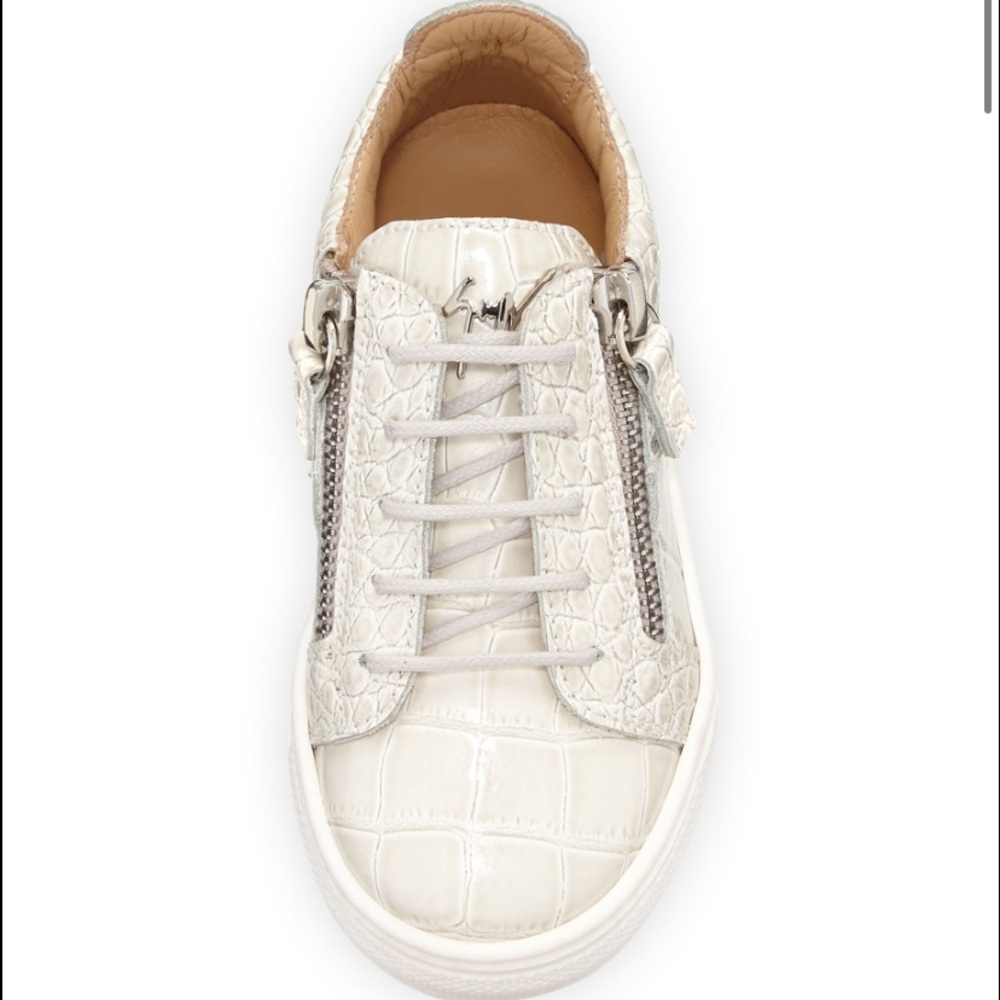 giuseppe zanotti jr NIB snake embossed lowtops - Picture 2 of 5